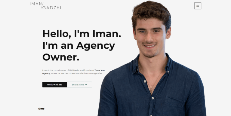 Iman Gadzhi – Agency Navigator course featured picture
