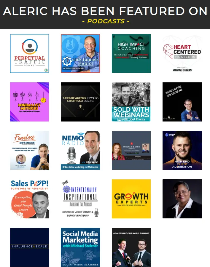 photo of podcasts that Aleric Heck was featured of