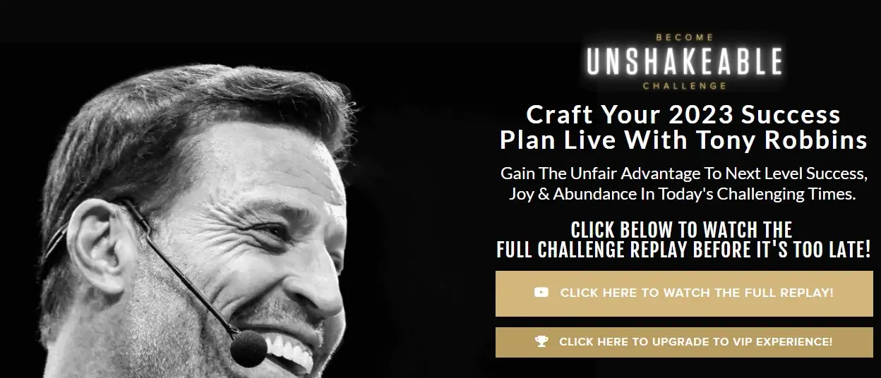 Tony Robbins – Become Unshakeable Challenge 2023